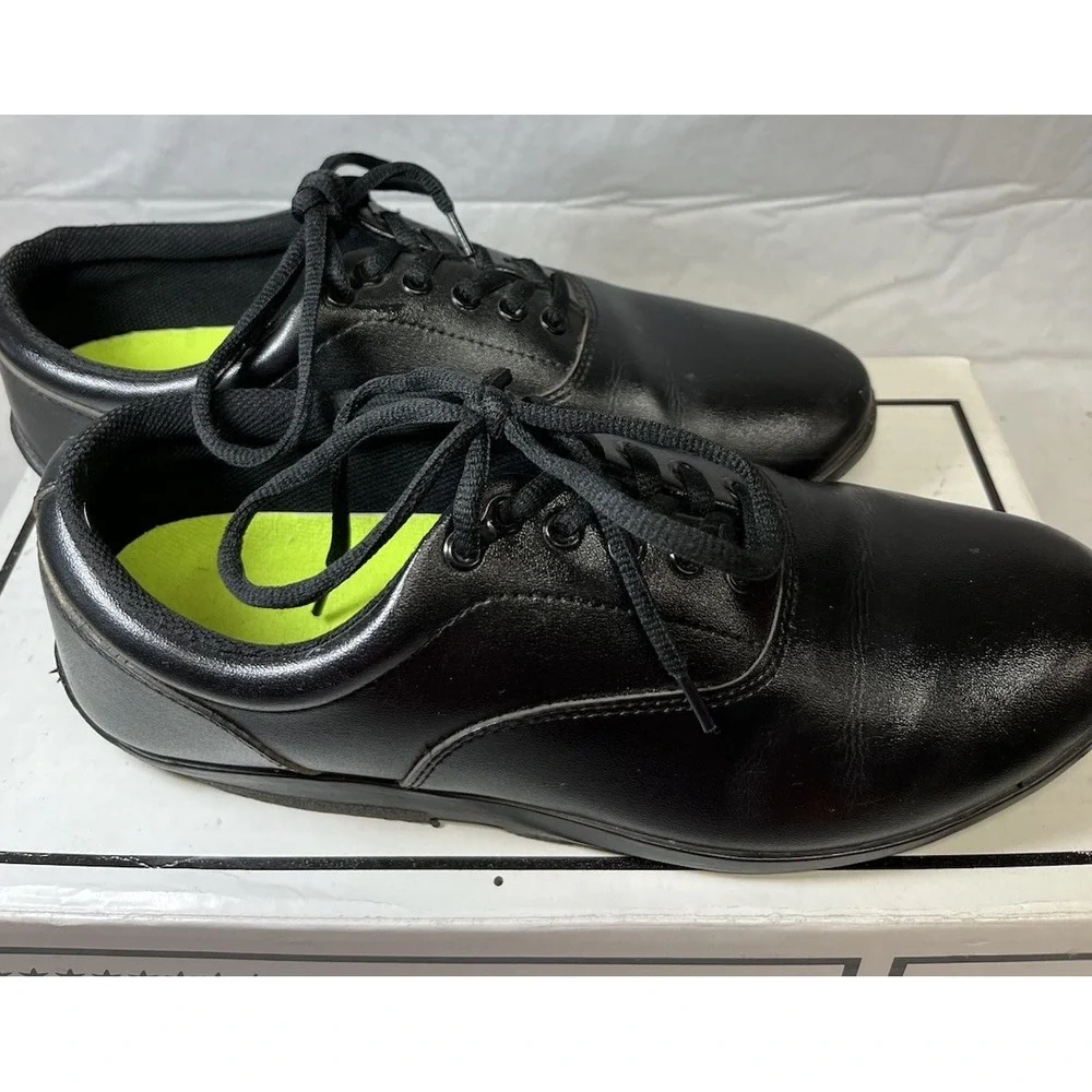 DrillMasters Marching Shoes Mens 8 Womens 10 Lace Up Sneaker Black Faux Leather - Picture 6 of 8